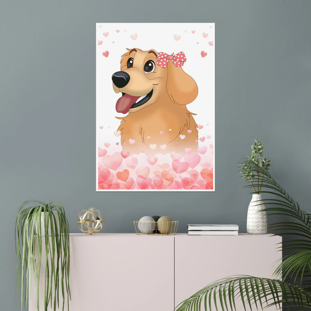 Pet Portraits | Love Bomb: Framed Pet Portrait | Paw & Glory