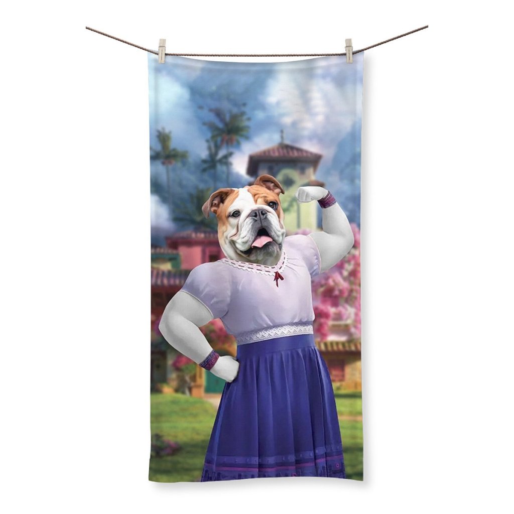 Pet Portraits | Luisa (Encanto Inspired): Custom Pet Towel | Paw & Glory