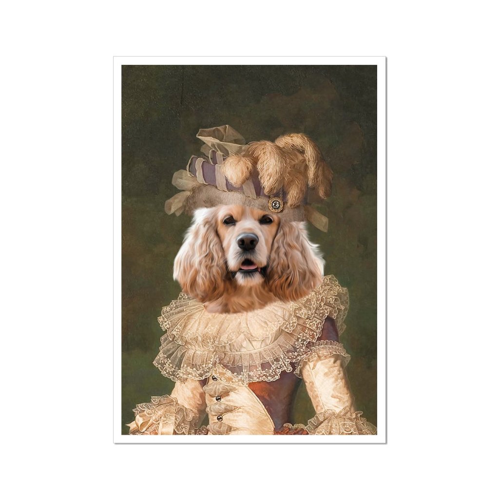 Pet Portraits | Marie Antoinette: Custom Pet Poster | Paw & Glory