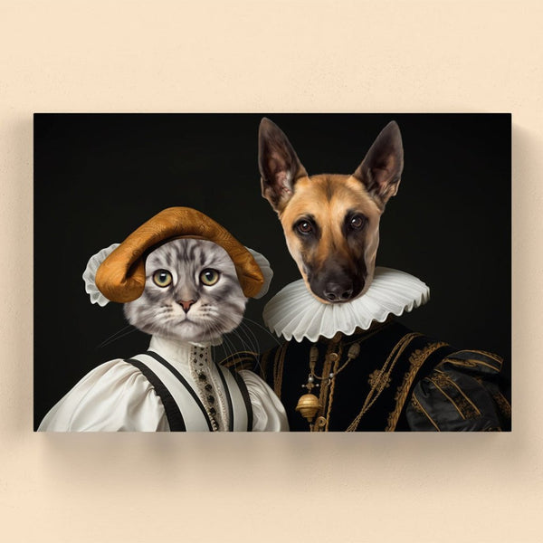 Marquess and Marchioness: Custom Pet Canvas | custom pet canvas | Paw & Glory