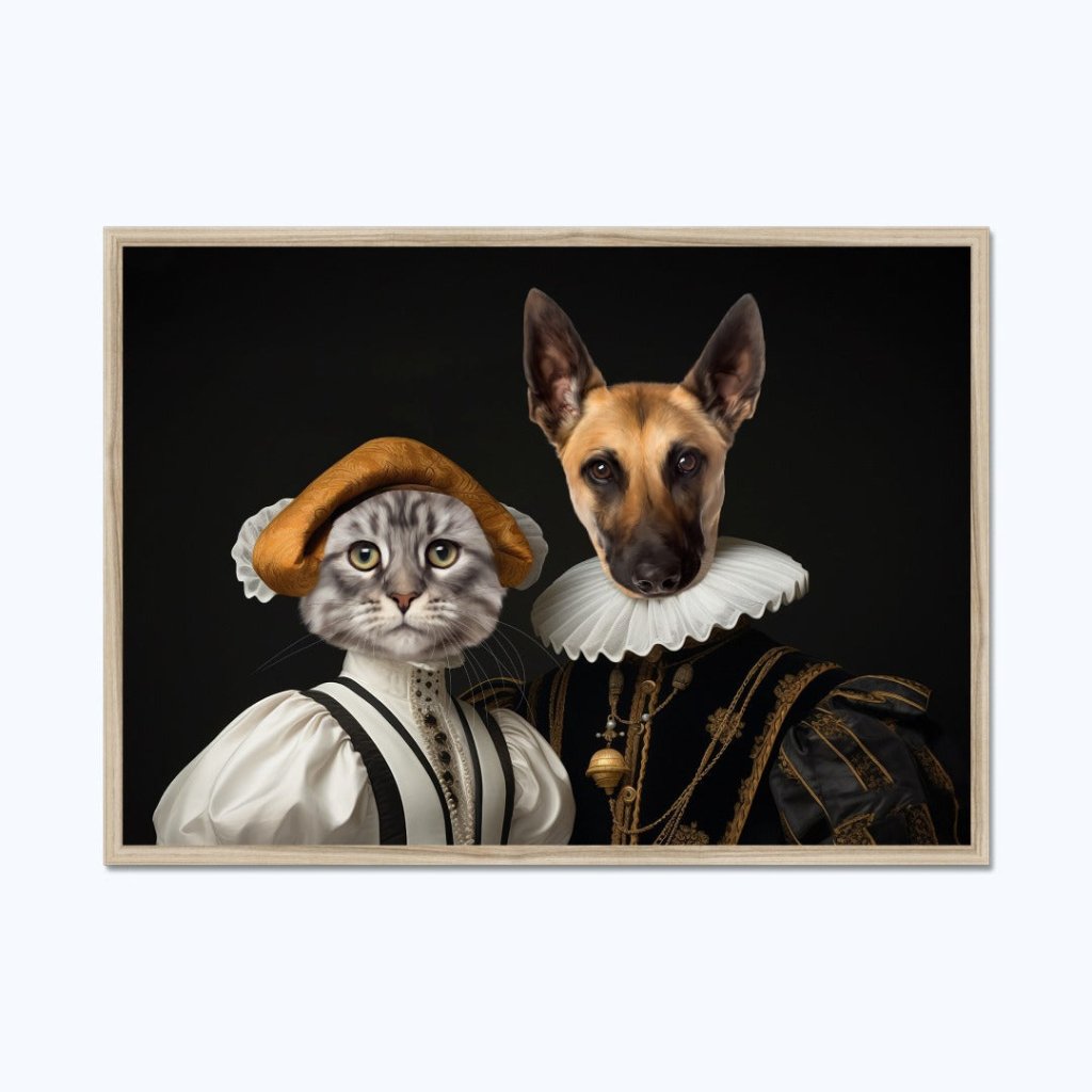Pet Portraits | Marquess and Marchioness: Custom Pet Portrait | Paw & Glory