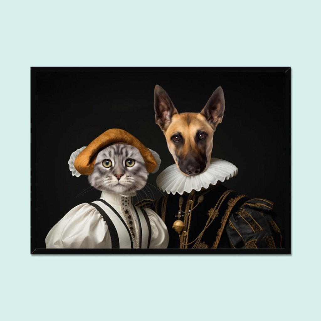 Pet Portraits | Marquess and Marchioness: Custom Pet Portrait | Paw & Glory