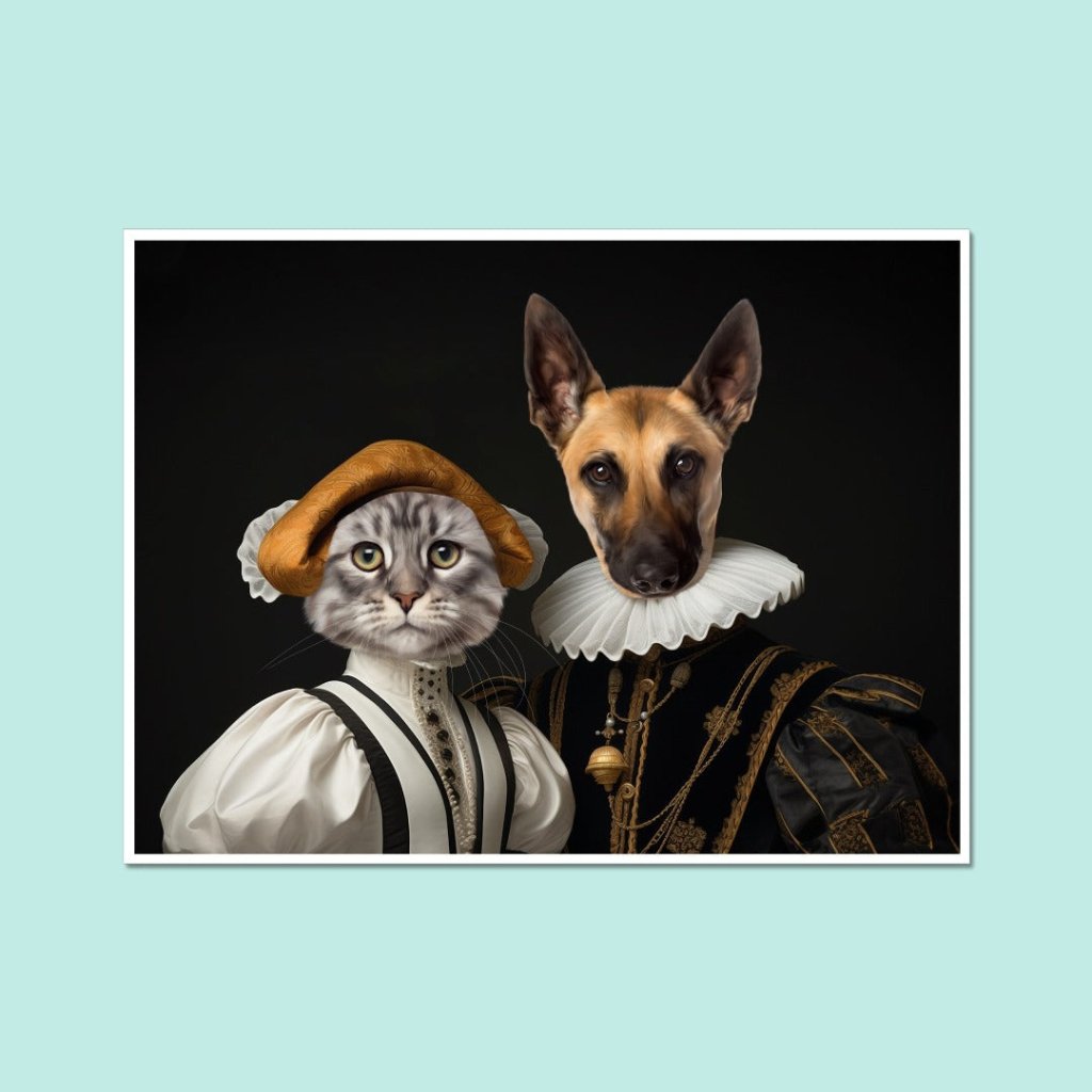 Pet Portraits | Marquess and Marchioness: Custom Pet Poster | Paw & Glory