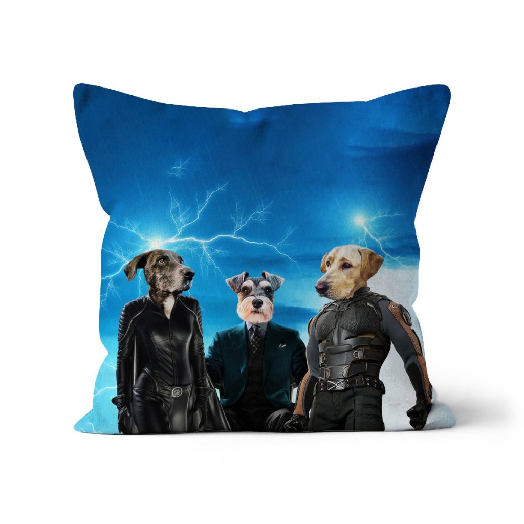 Pet Portraits | Marvellous Trio: Custom Pet Pillow | Paw & Glory