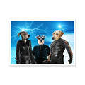 Comic Hero Trio: Custom Pet Poster