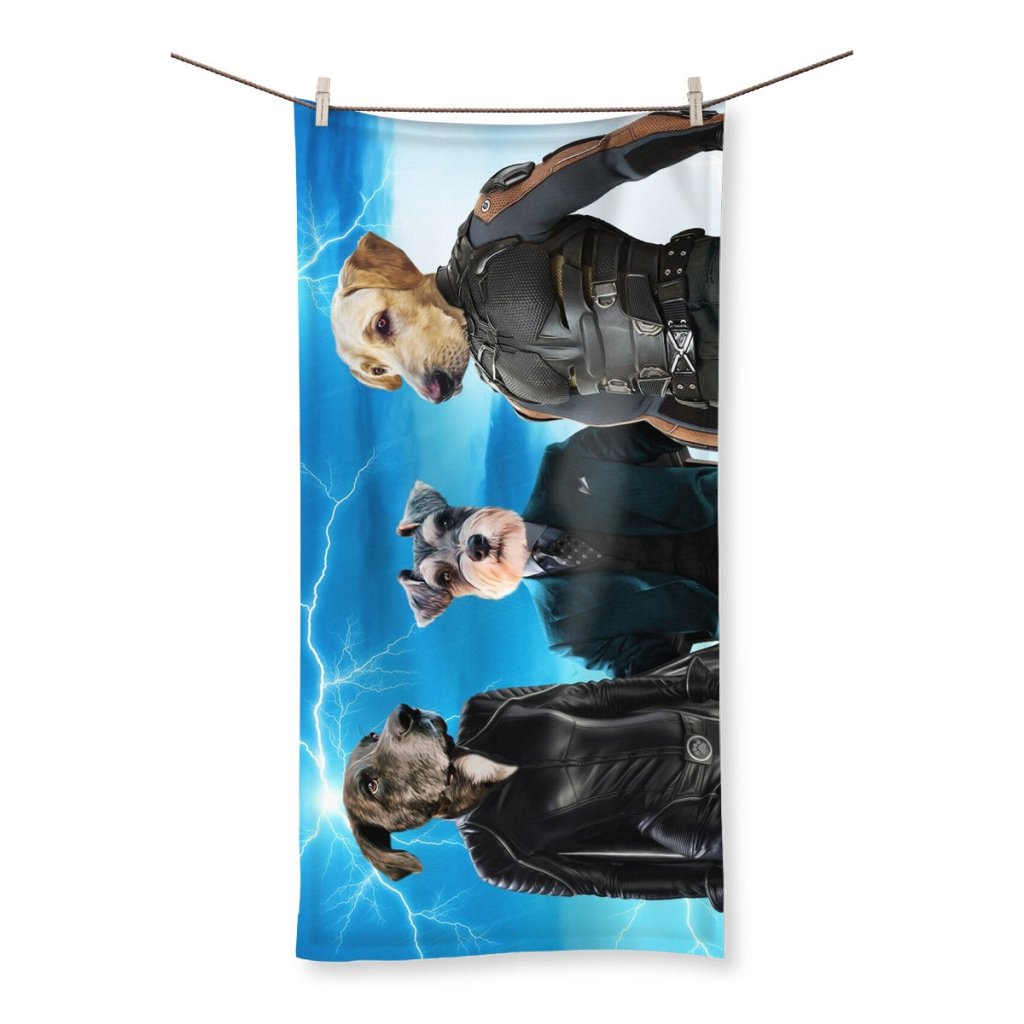 Pet Portraits | Marvellous Trio: Custom Pet Towel | Paw & Glory
