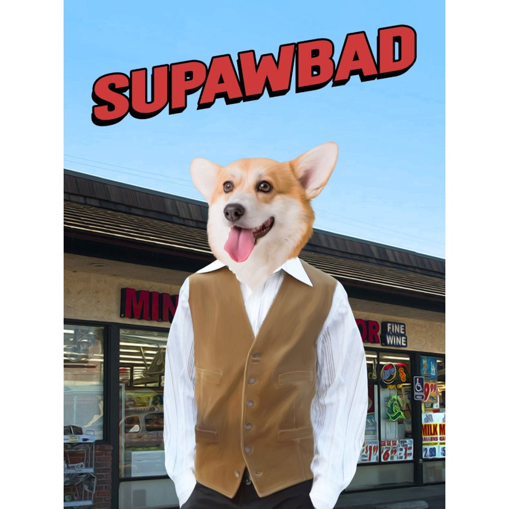 Pet Portraits | McLovin (Superbad Inspired): Custom Digital Download Pet Portrait | Paw & Glory