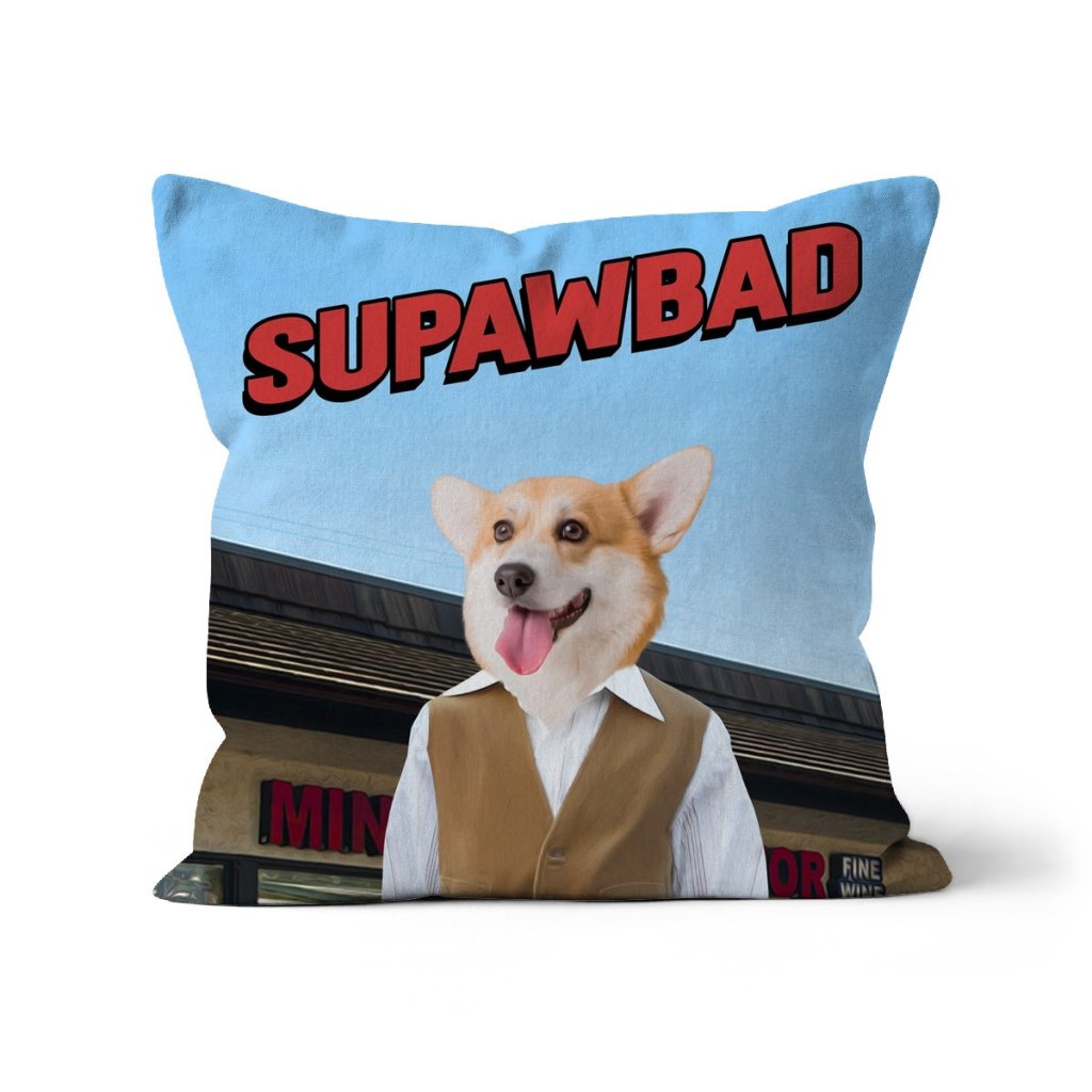 Pet Portraits | McLovin (Superbad Inspired): Custom Pet Pillow | Paw & Glory