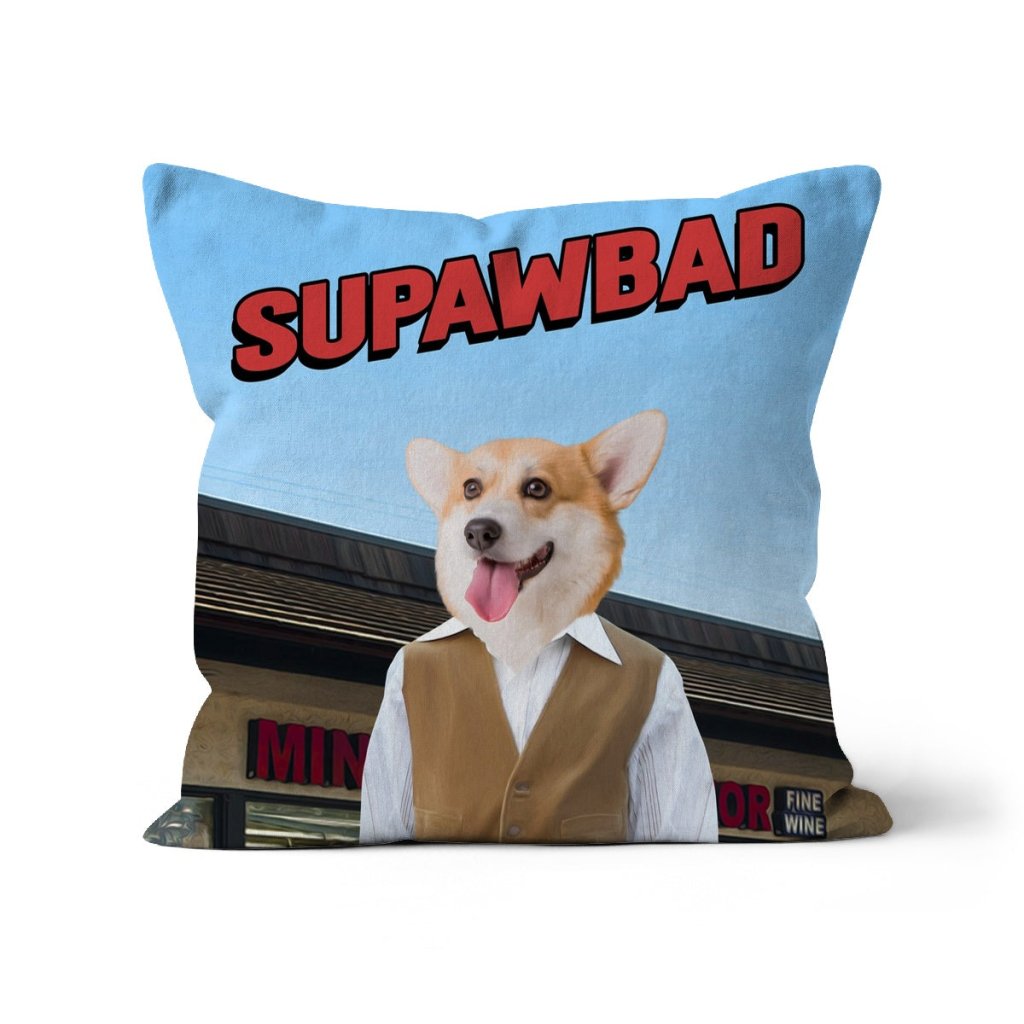 Pet Portraits | McLovin (Superbad Inspired): Custom Pet Pillow | Paw & Glory