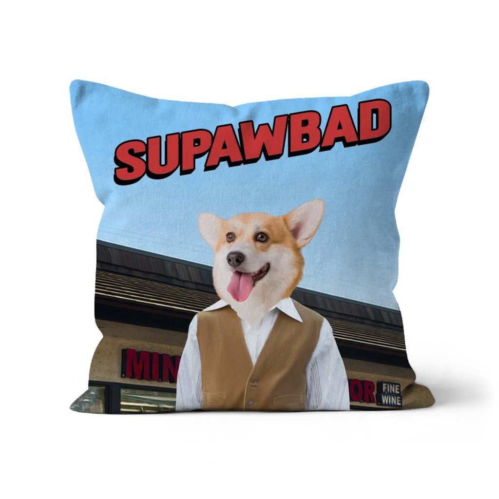 Pet Portraits | McLovin (Superbad Inspired): Custom Pet Pillow | Paw & Glory