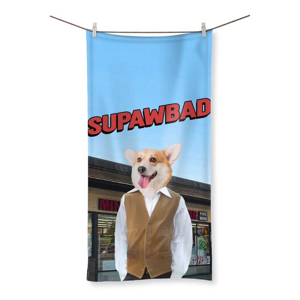 Pet Portraits | McLovin (Superbad Inspired): Custom Pet Towel | Paw & Glory