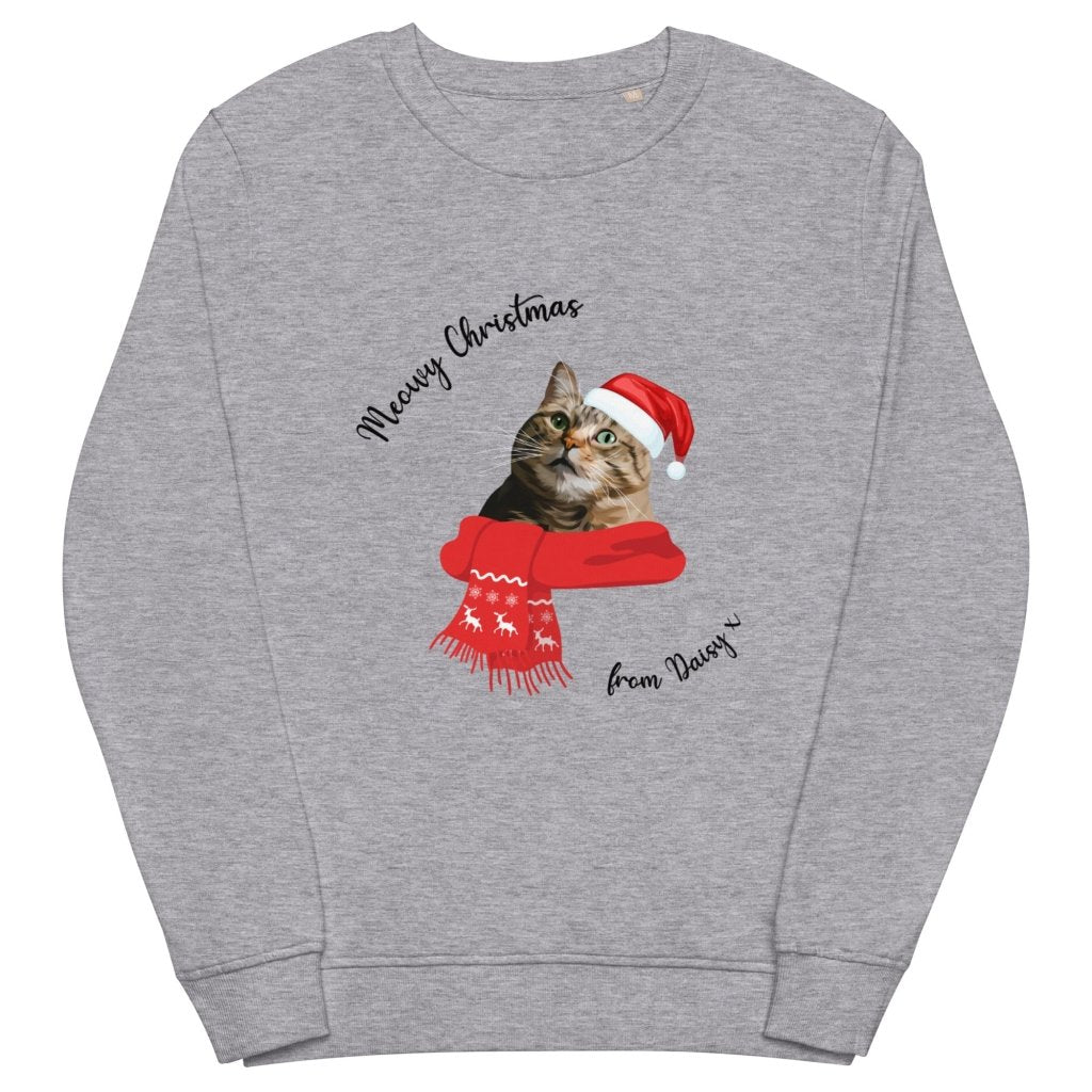 Meowy Christmas Custom Pet Sweatshirt - Paw & Glory - Dog Portraits - Pet Portraits