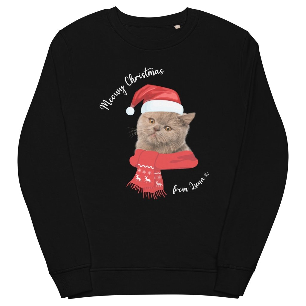 Pet Portraits | Meowy Christmas Custom Pet Sweatshirt | Paw & Glory
