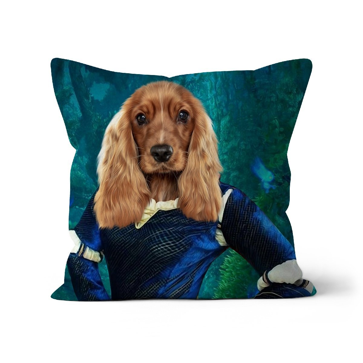 Pet Portraits | Merida (Brave Inspired): Custom Pet Pillow | Paw & Glory