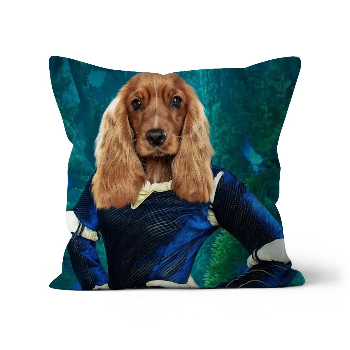 Pet Portraits | Merida (Brave Inspired): Custom Pet Pillow | Paw & Glory