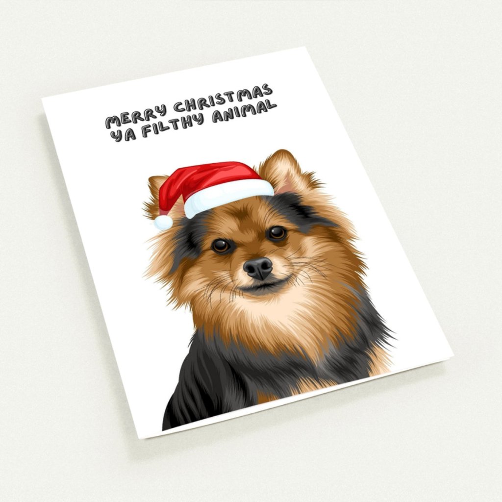 Papyrus Weihnachtskarte Mit Hundemotiv (Furry Christmas To You