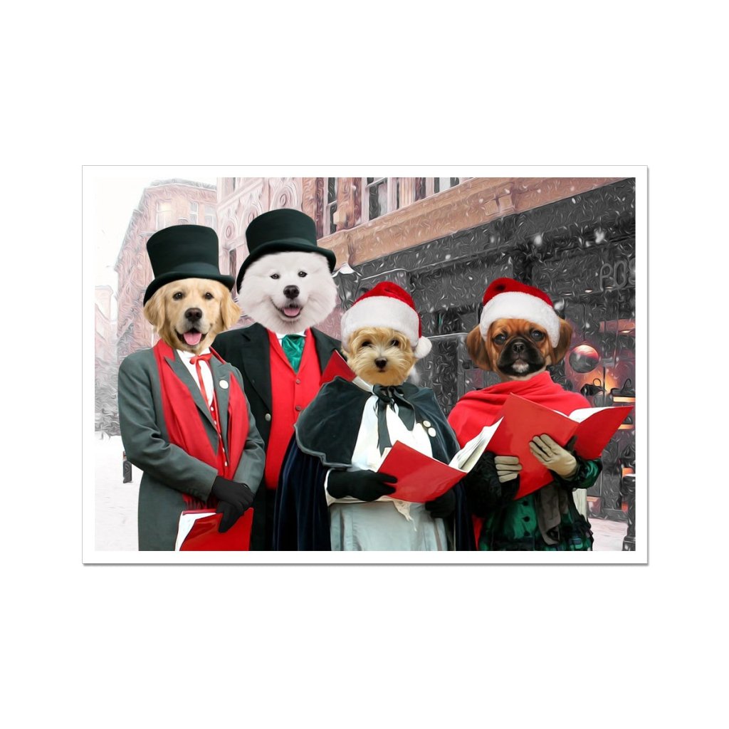 Pet Portraits | Merry Choir: Custom Pet Poster | Paw & Glory