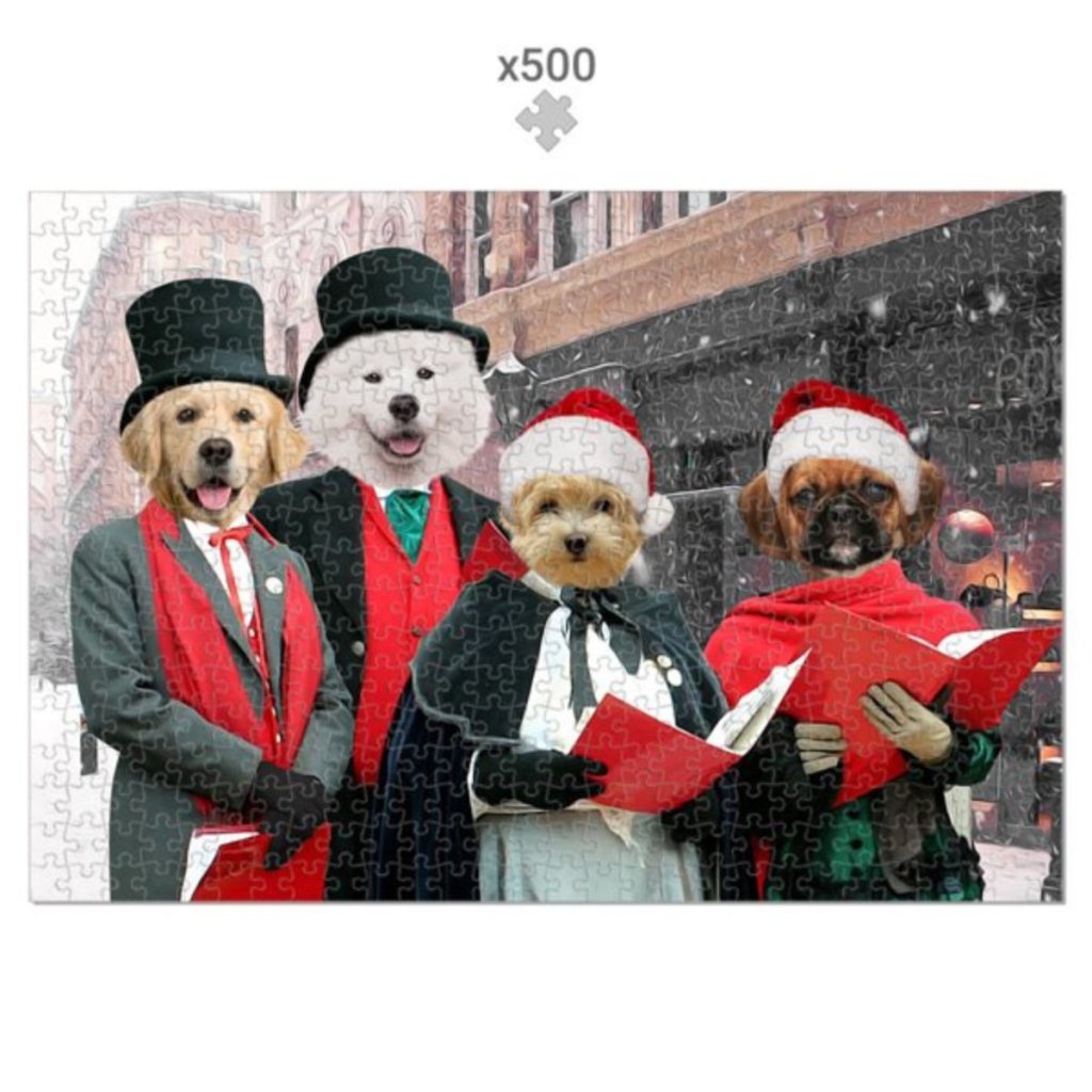 Pet Portraits | Merry Choir: Custom Pet Puzzle | Paw & Glory