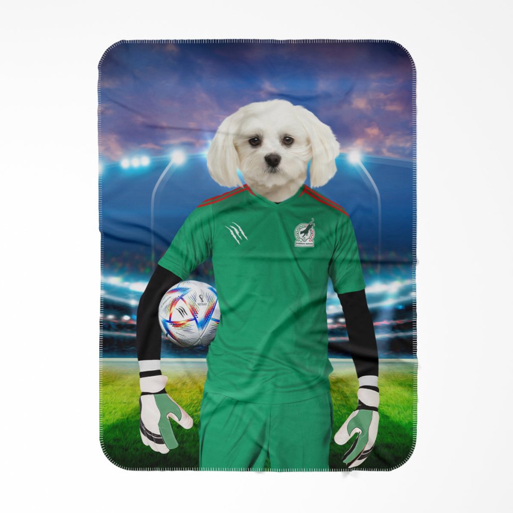 Pet Portraits | Mexico Football Team (FIFA 2022): Custom Pet Blanket | Paw & Glory