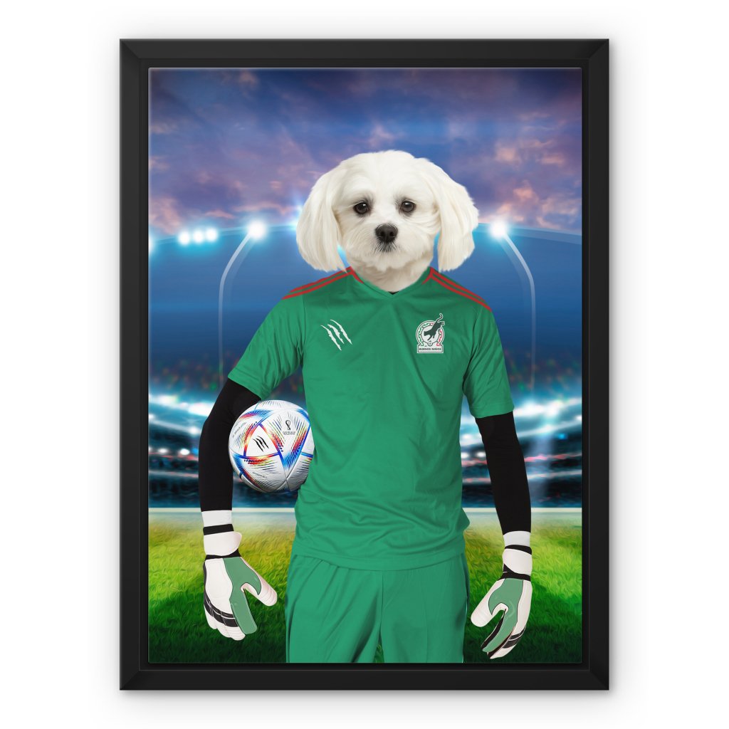 Pet Portraits | Mexico Football Team (FIFA 2022): Custom Pet Canvas | Paw & Glory