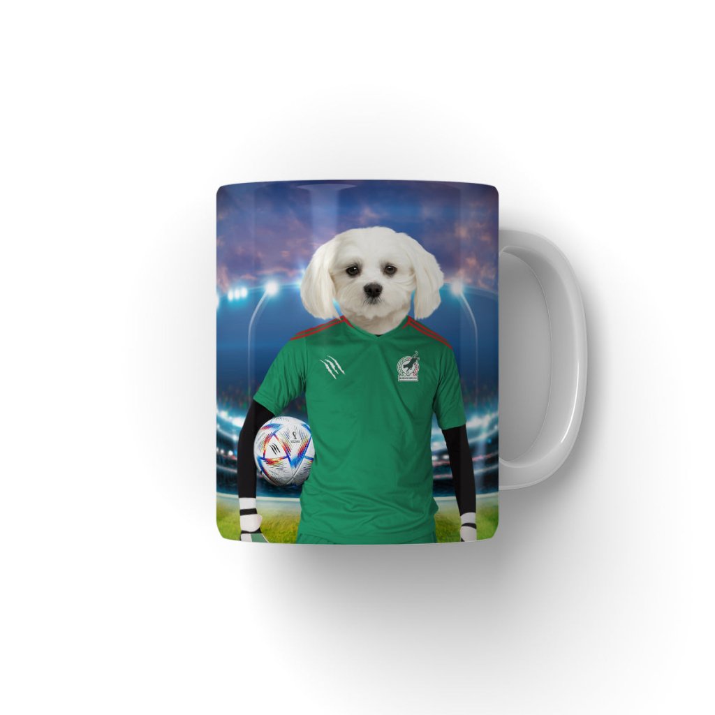 Pet Portraits | Mexico Football Team (FIFA 2022): Custom Pet Coffee Mug | Paw & Glory