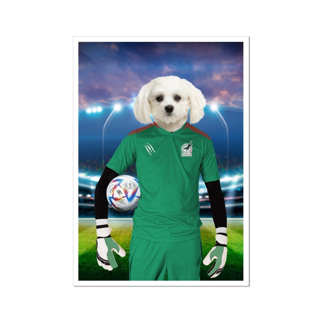 Pet Portraits | Mexico Football Team (FIFA 2022): Custom Pet Portrait | Paw & Glory