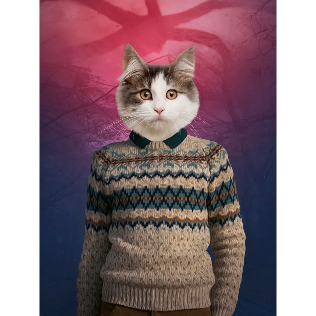 Mike (Stranger Things Inspired): Custom Digital Download Pet Portrait - Paw & Glory - Dog Portraits - Pet Portraits