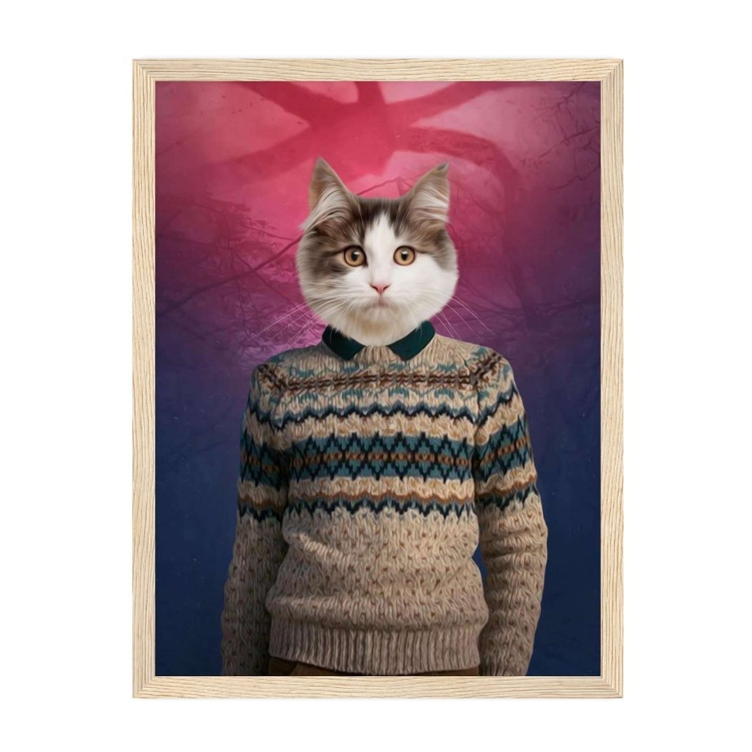 Pet Portraits | Mike (Stranger Things Inspired): Custom Pet Portrait | Paw & Glory