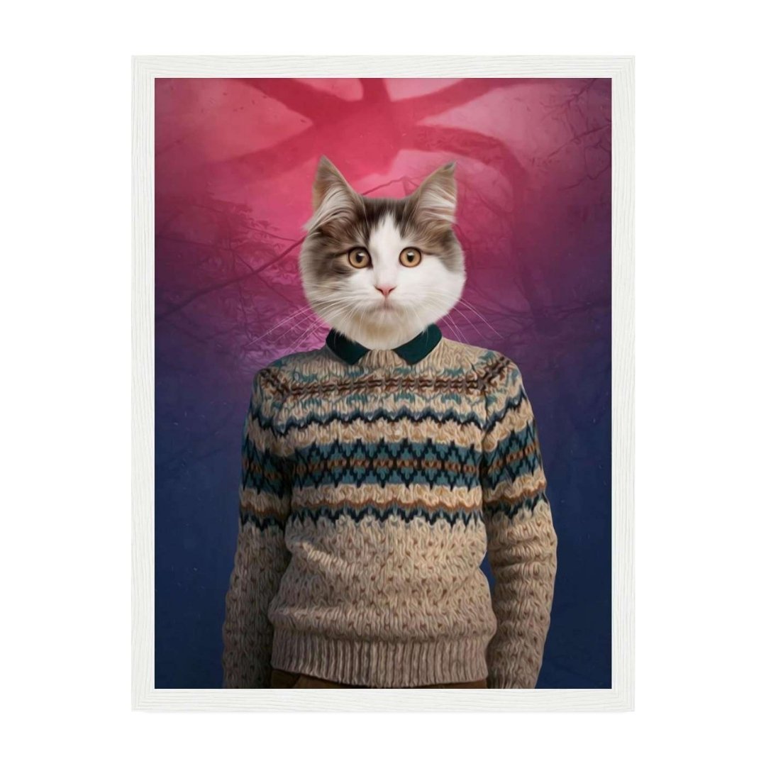 Pet Portraits | Mike (Stranger Things Inspired): Custom Pet Portrait | Paw & Glory