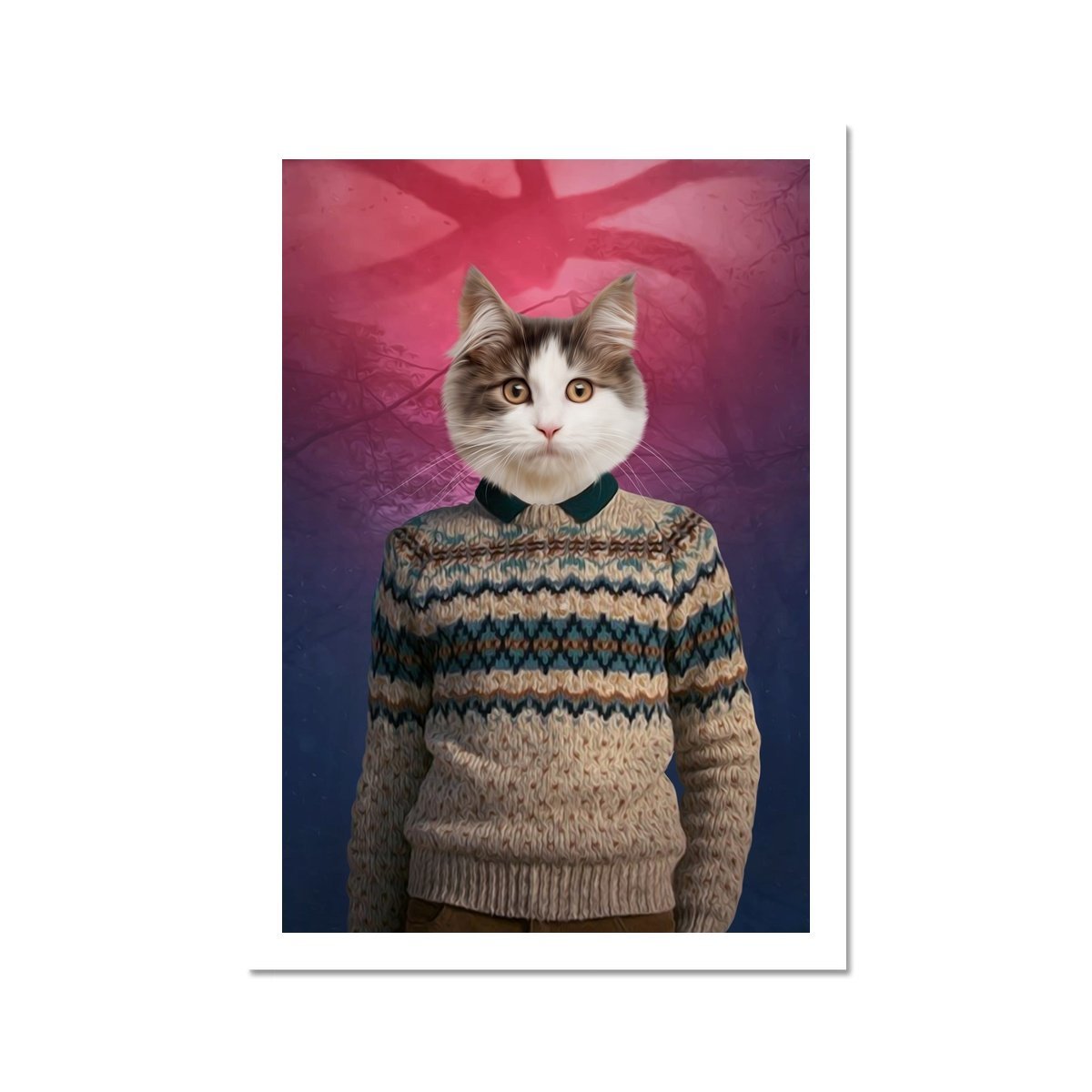 Pet Portraits | Mike (Stranger Things Inspired): Custom Pet Poster | Paw & Glory