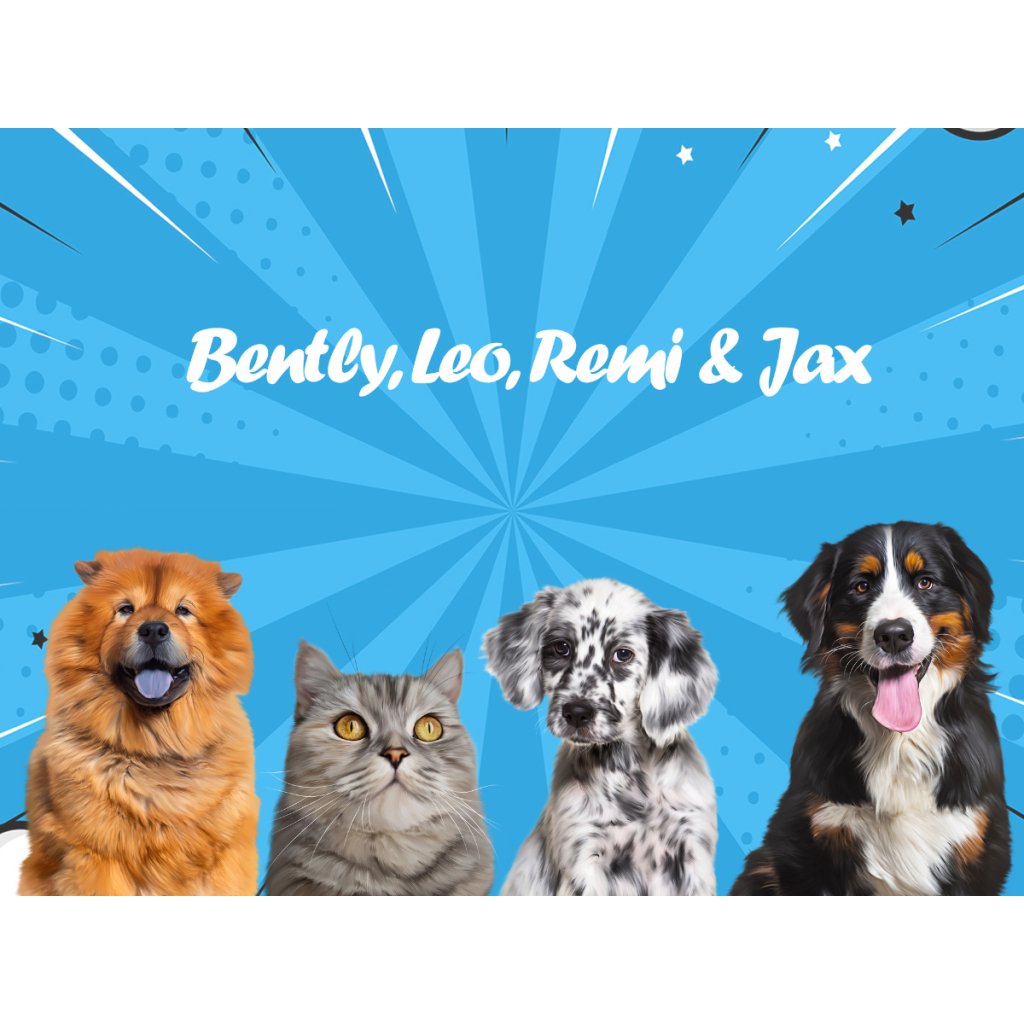 Pet Portraits | Minimalist: Custom Digital Download Pet Portrait | Paw & Glory