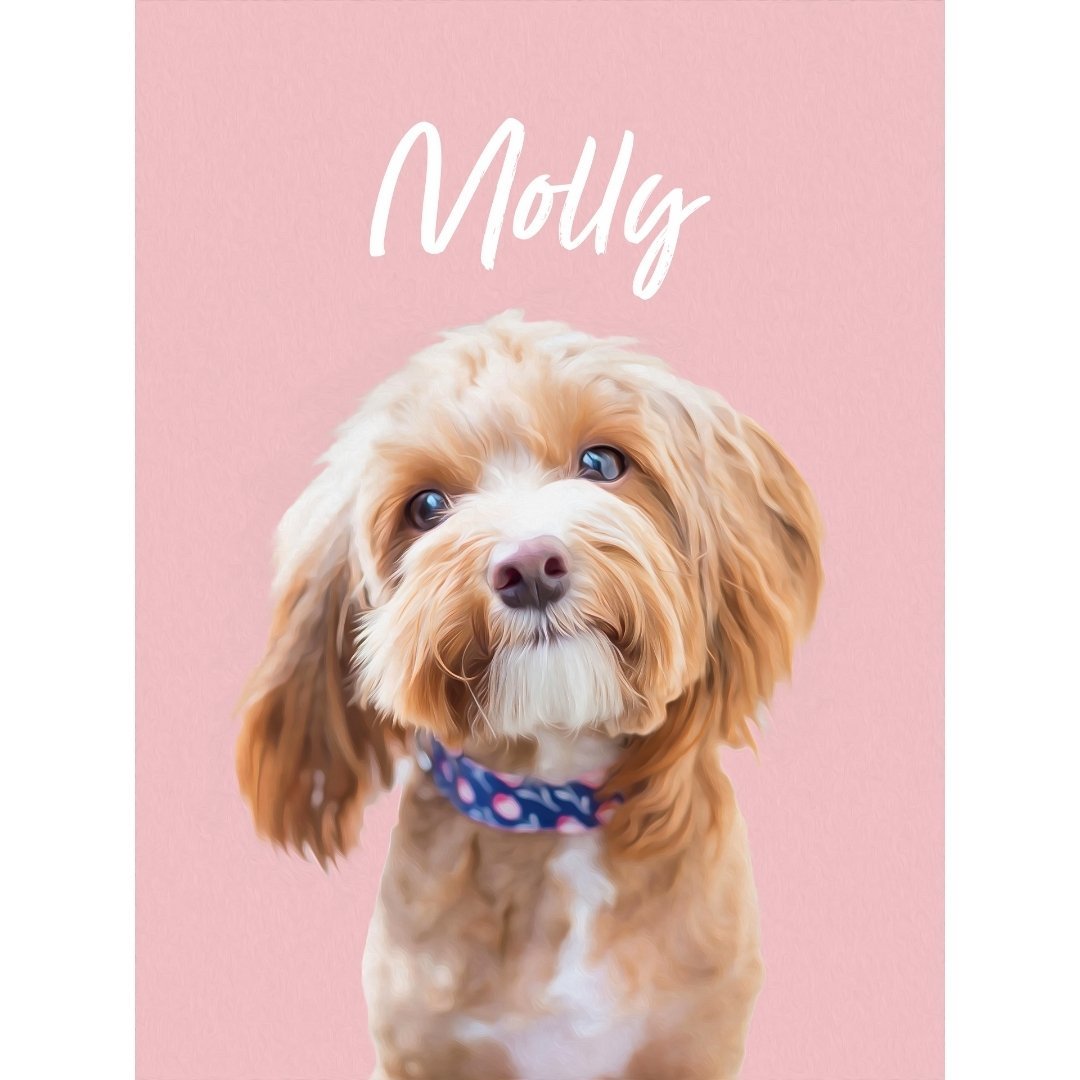 Pet Portraits | Minimalist: Custom Digital Download Pet Portrait | Paw & Glory