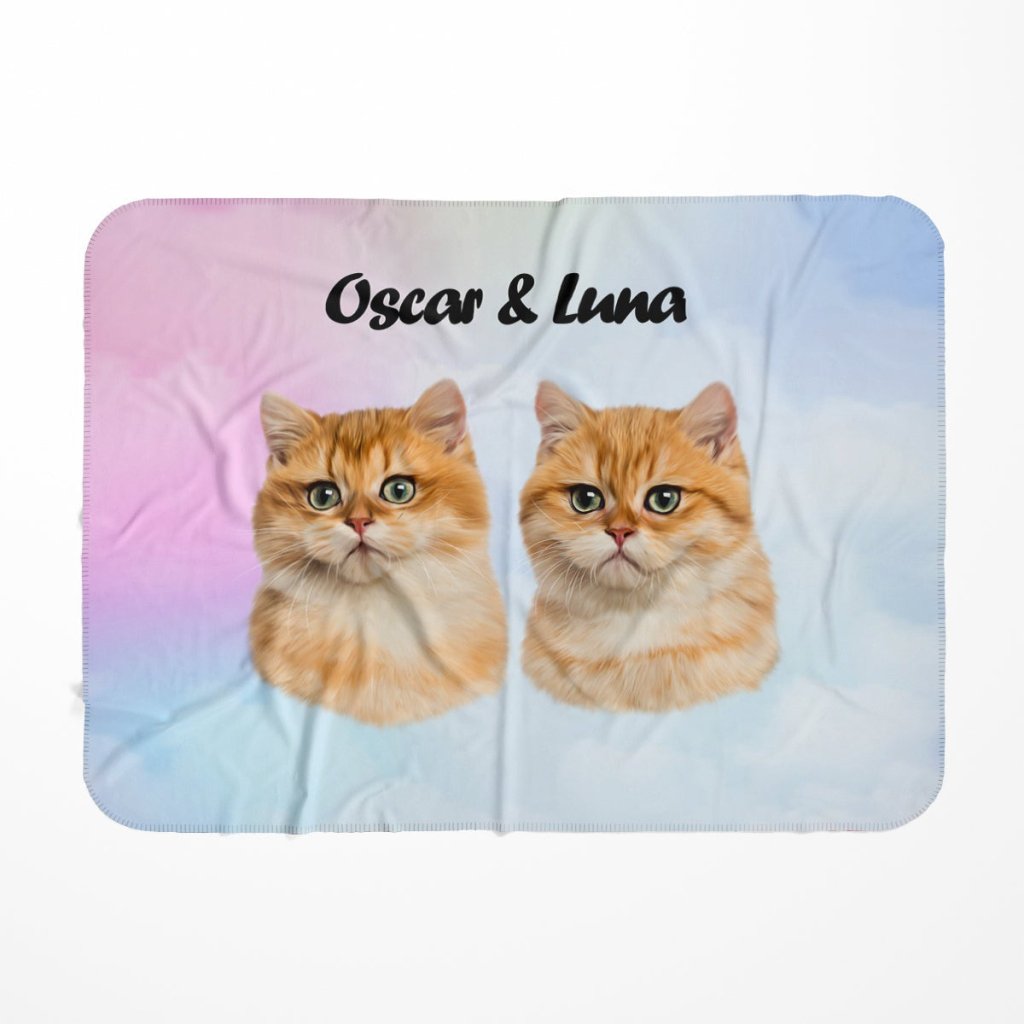 Pet Portraits | Minimalist: Custom Pet Blanket | Paw & Glory