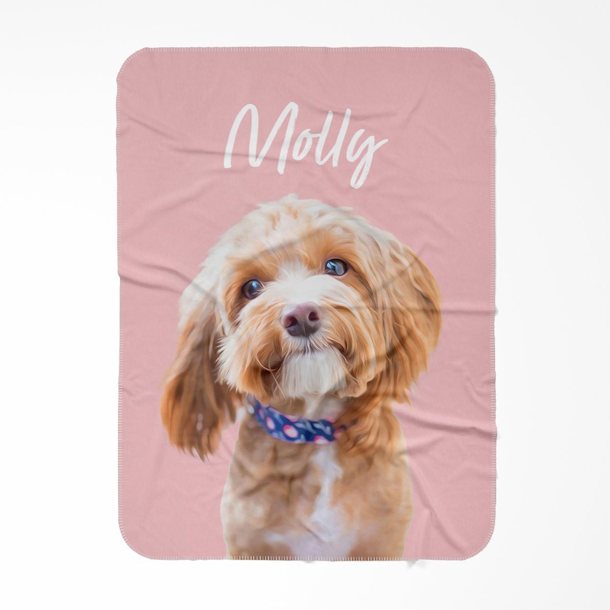 Pet Portraits | Minimalist: Custom Pet Blanket | Paw & Glory