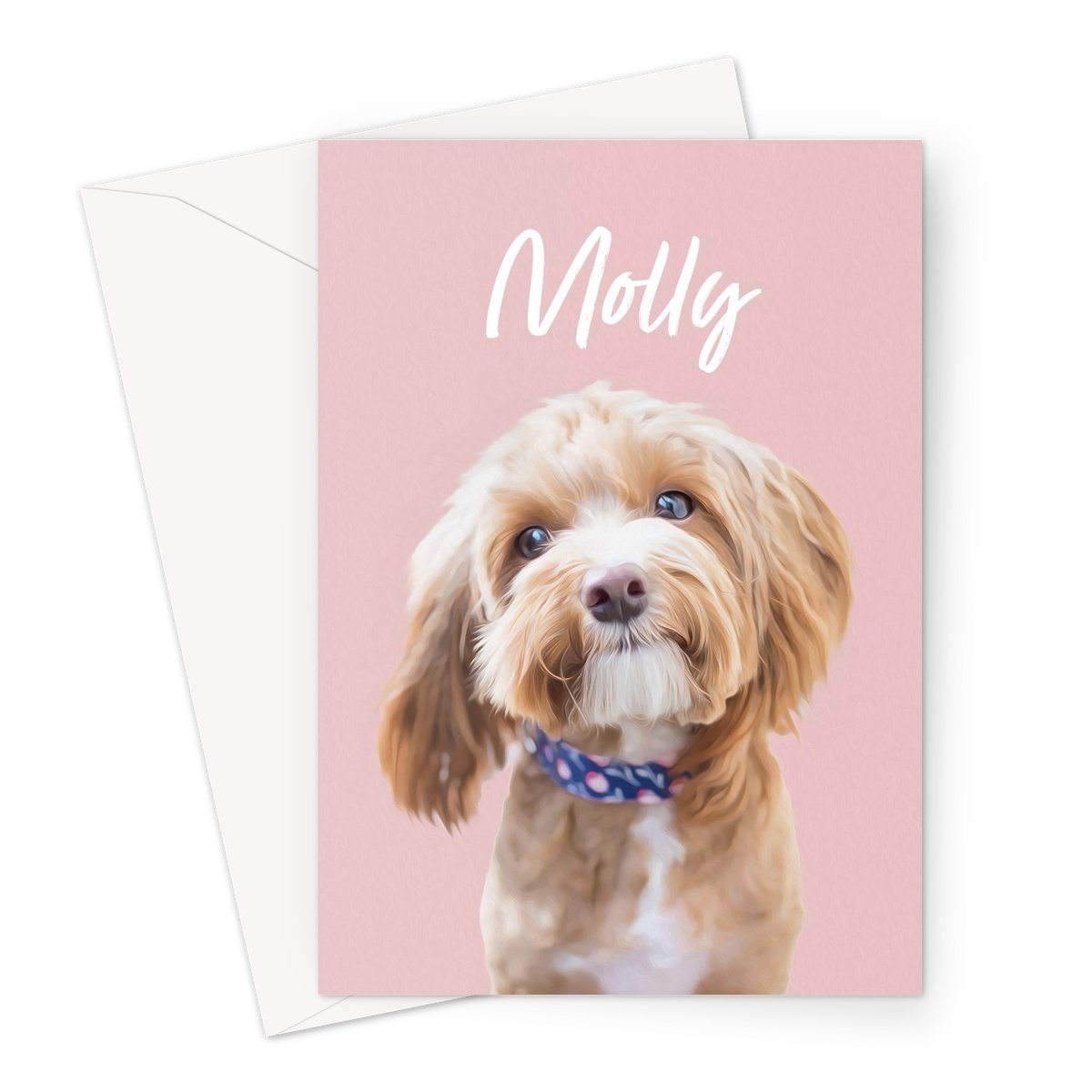 Pet Portraits | Minimalist: Custom Pet Greeting Card | Paw & Glory