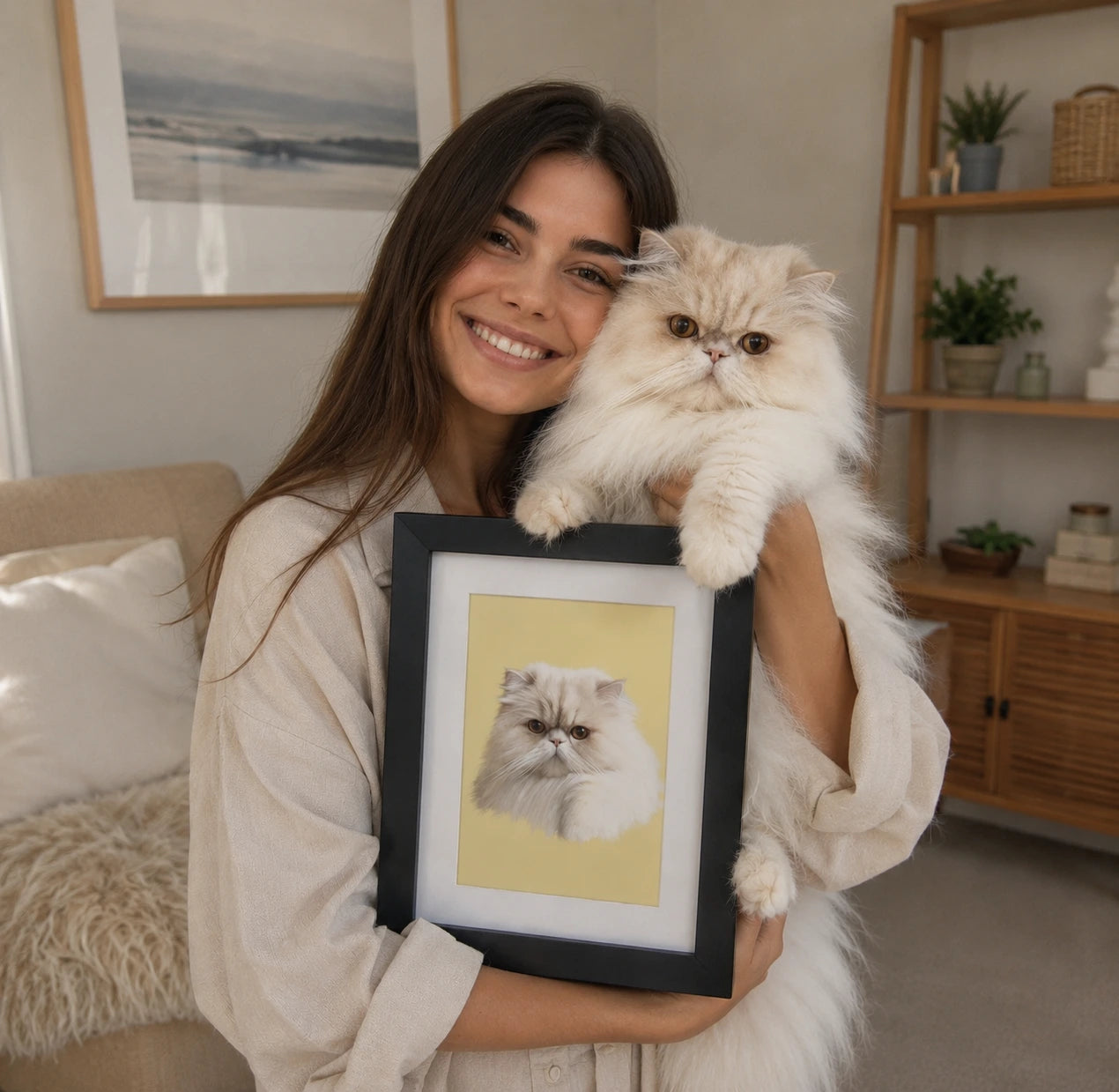 Minimalist: Custom Pet Poster - Paw & Glory - Dog Portraits - Pet Portraits