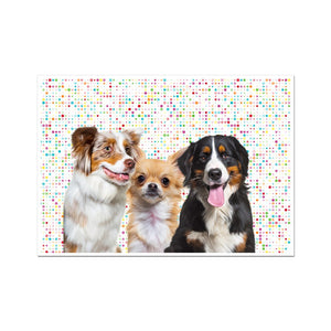 Minimalist: Custom Pet Poster - Paw & Glory - Dog Portraits - Pet Portraits