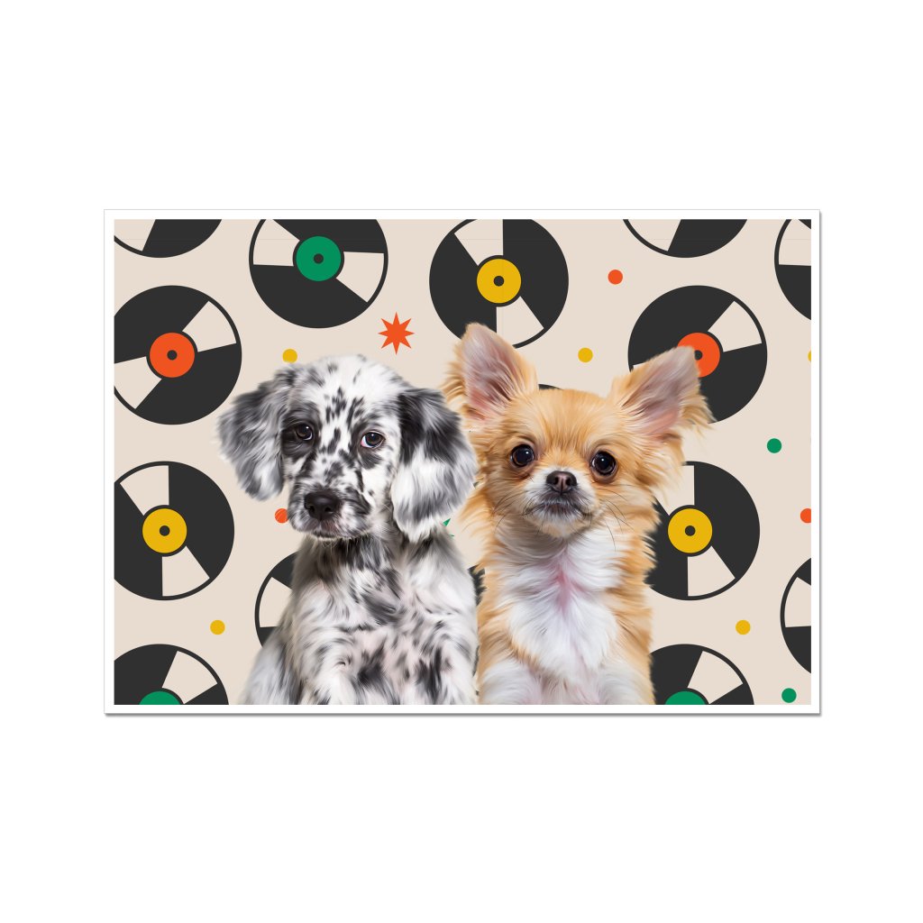 Minimalist: Custom Pet Poster - Paw & Glory - Dog Portraits - Pet Portraits