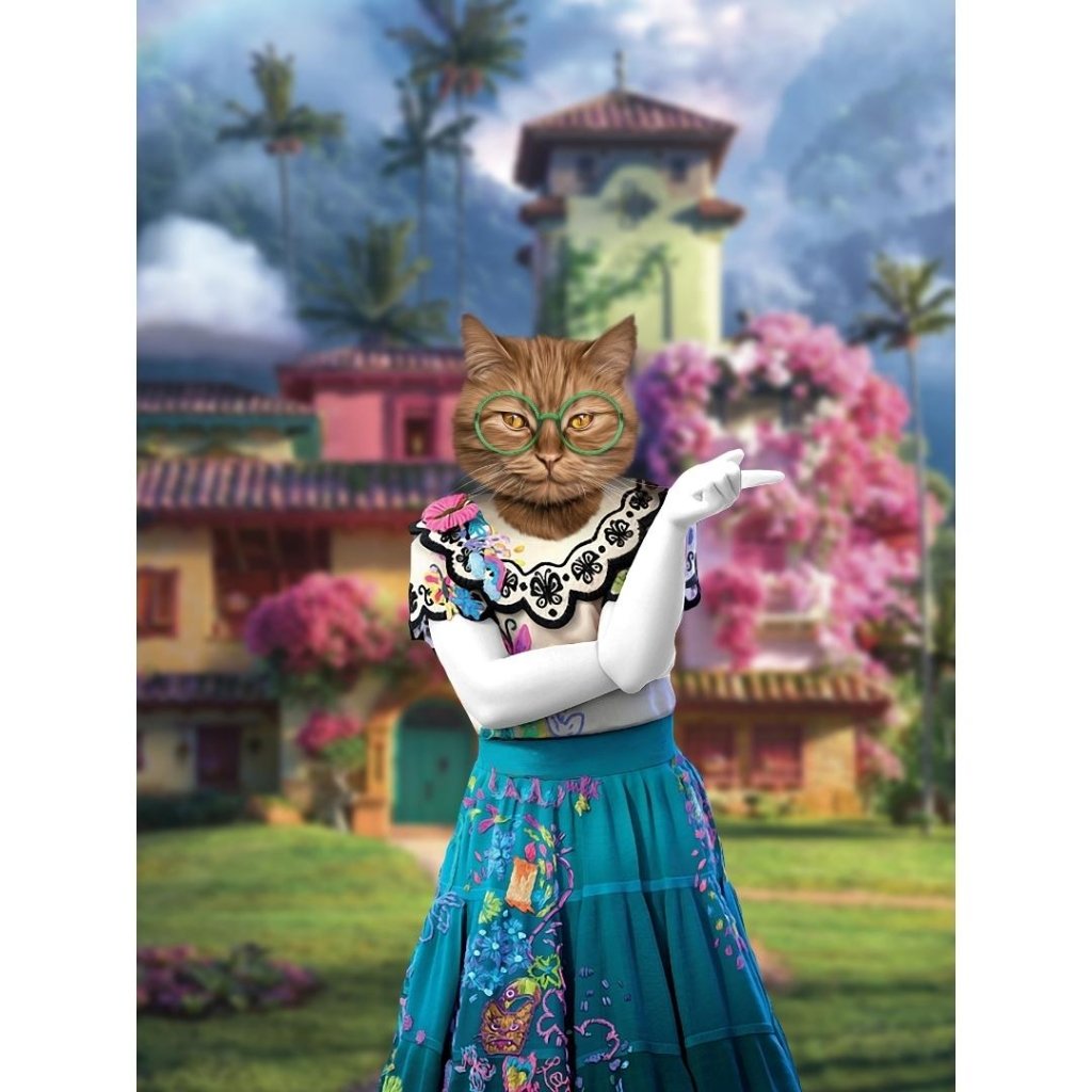 Pet Portraits | Mirabel (Encanto Inspired): Custom Digital Download Pet Portrait | Paw & Glory