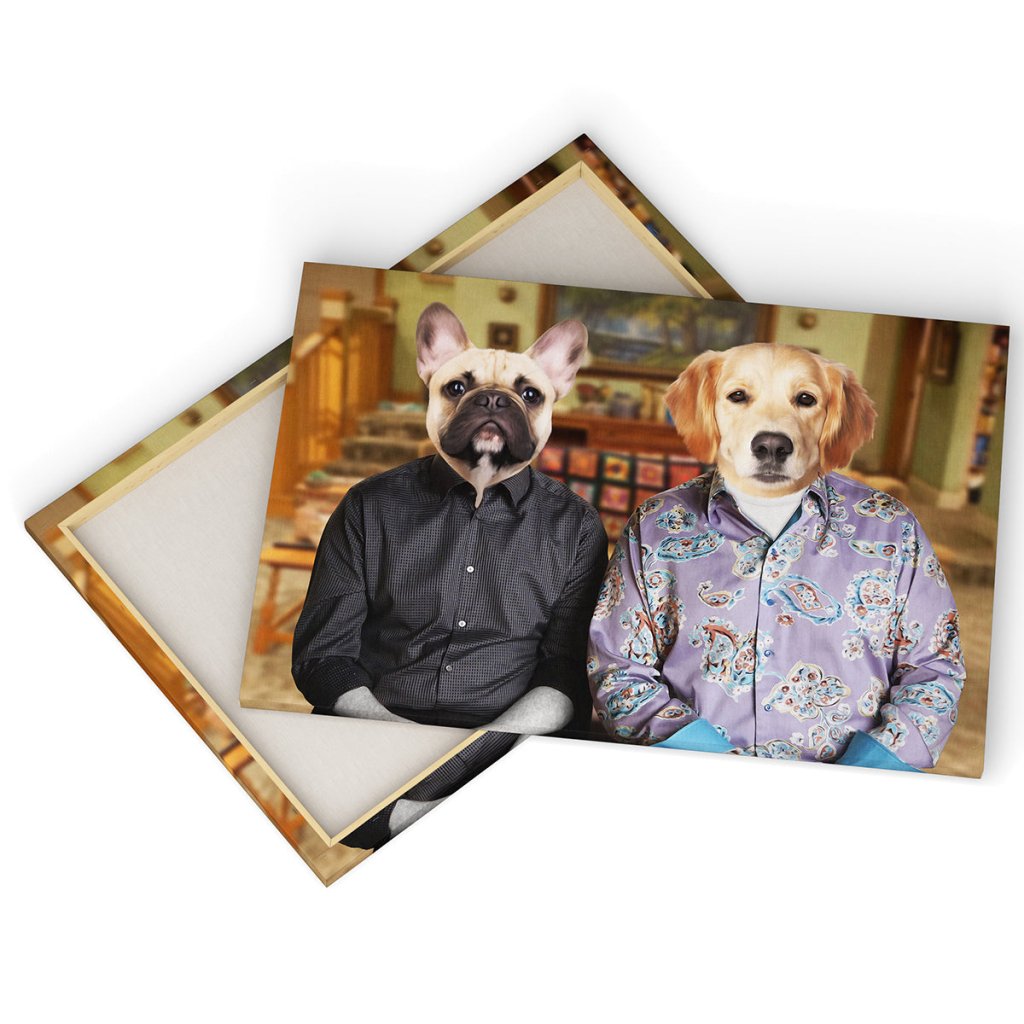 Pet Portraits | Mitch & Cam (Modern Family Inspired): Custom Pet Canvas | Paw & Glory