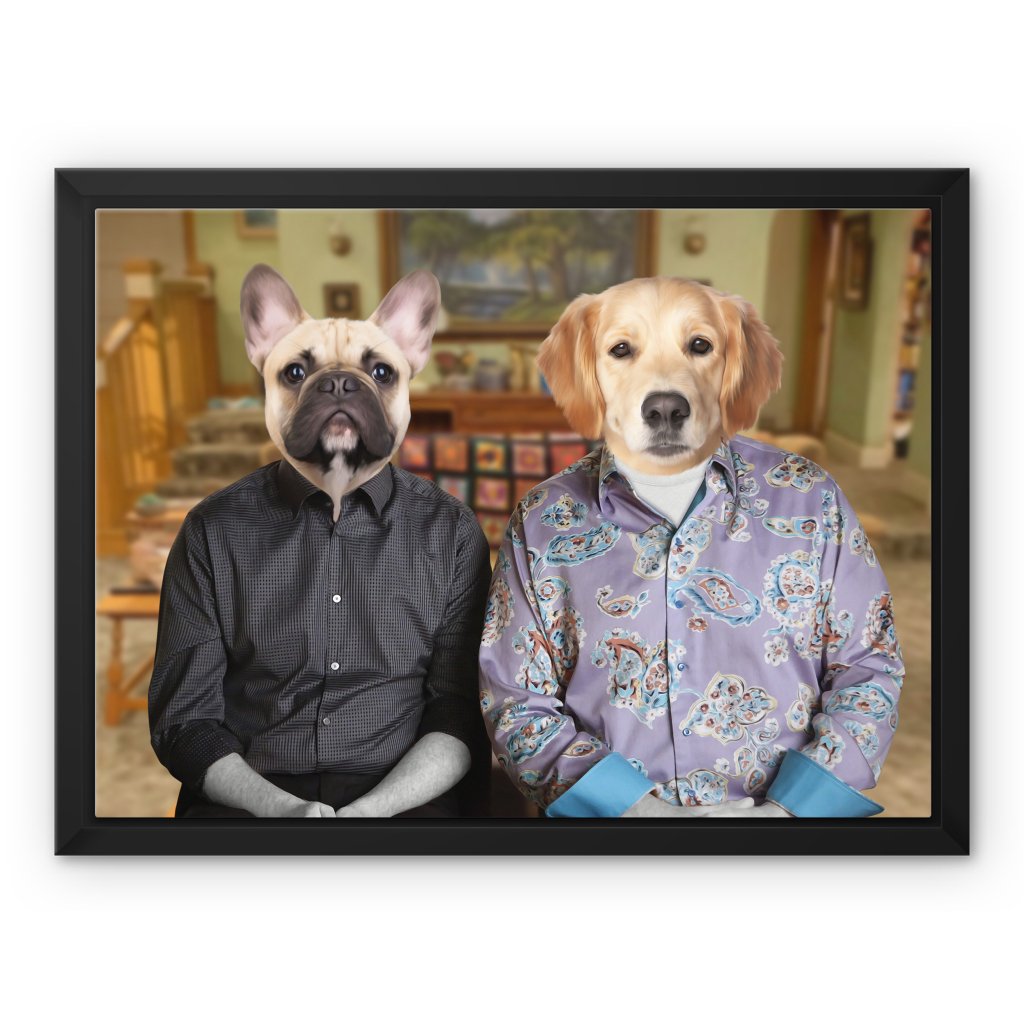 Pet Portraits | Mitch & Cam (Modern Family Inspired): Custom Pet Canvas | Paw & Glory