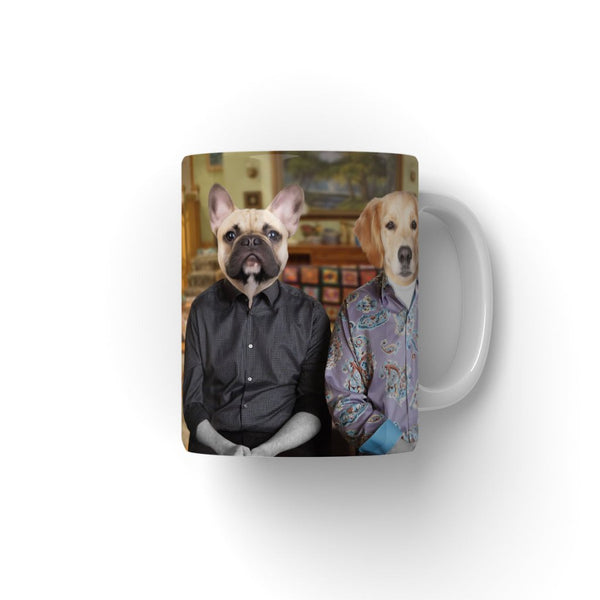 Family Sitcom Couple Custom Pet Coffee Mug | Funny Pet Portrait Gift | Paw & Glory
