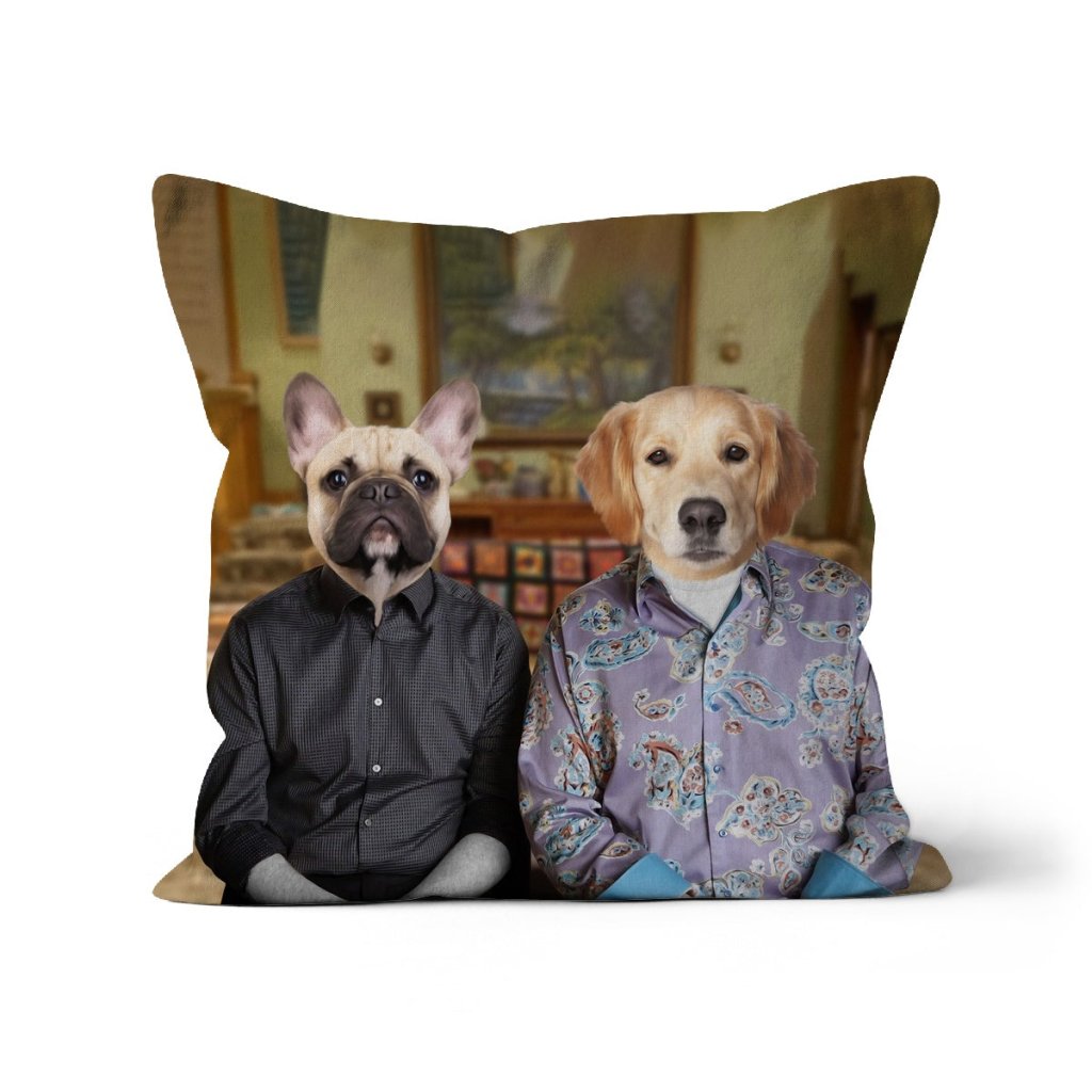 Pet Portraits | Mitch & Cam (Modern Family Inspired): Custom Pet Pillow | Paw & Glory
