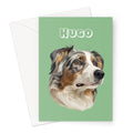 Modern: Custom 1 Pet Greeting Card