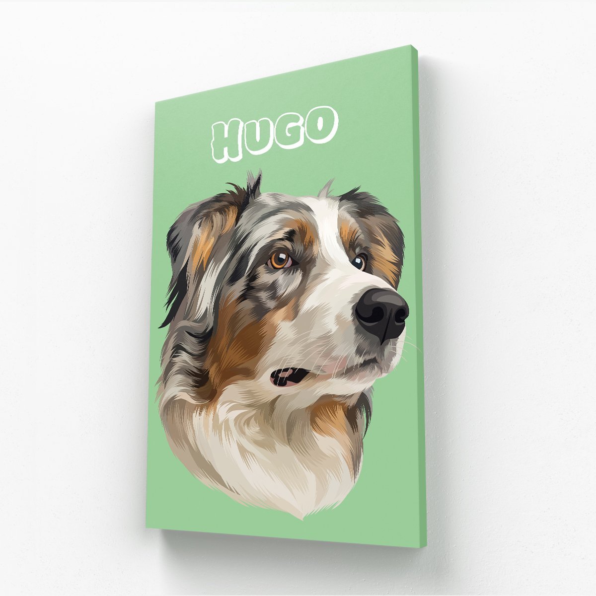 Pet Portraits | Modern: Custom One Pet Canvas | Paw & Glory