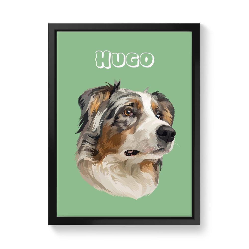 Modern: Custom One Pet Canvas - Paw & Glory - Dog Portraits - Pet Portraits