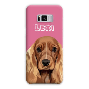 Modern: Custom One Pet Phone Case (Half Body) - Paw & Glory - Dog Portraits - Pet Portraits