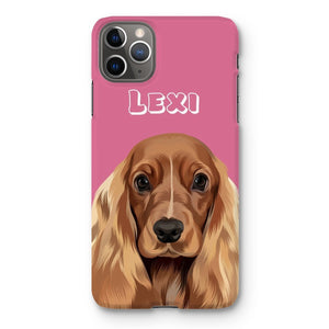 Modern: Custom One Pet Phone Case (Half Body) - Paw & Glory - Dog Portraits - Pet Portraits