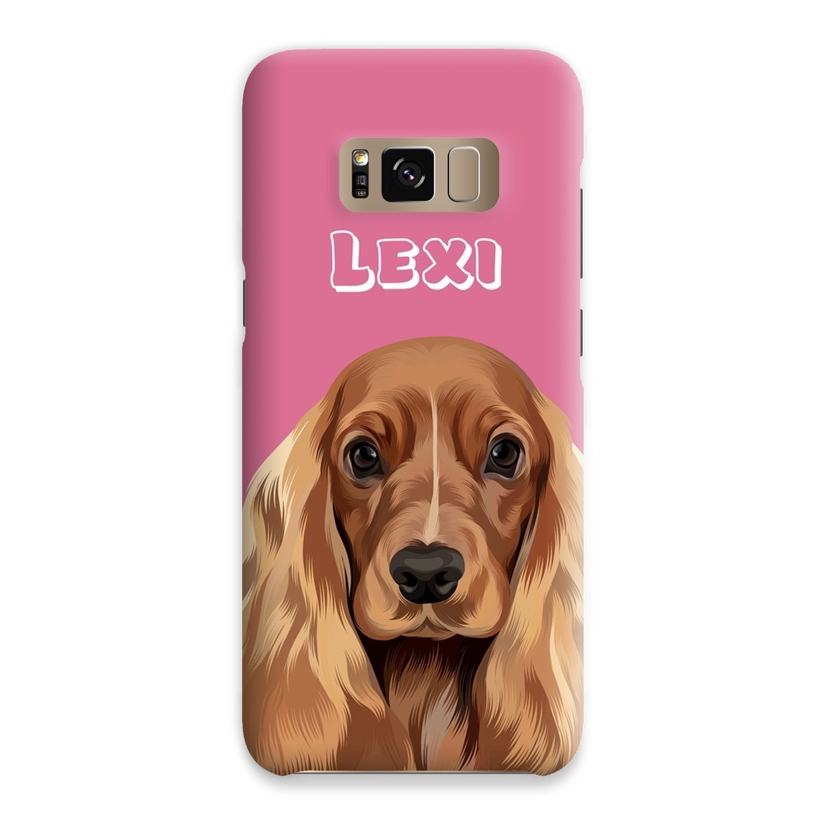 Pet Portraits | Modern: Custom One Pet Phone Case (Half Body) | Paw & Glory