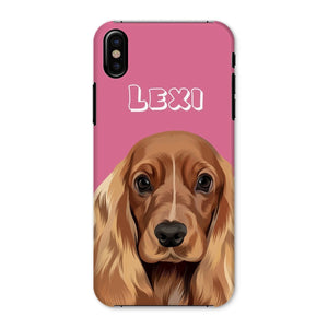 Modern: Custom One Pet Phone Case (Half Body) - Paw & Glory - Dog Portraits - Pet Portraits